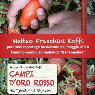 Copertina libro "Campi d'oro rosso"